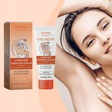 OceAura 50g Body Whitening Bleach Cream Improve Chicken Skin Remove Dark Spots Pigmentation Increase Elasticity Lightening Skin Moisturizing Nourishing For Dark Delicate Underarm Skin Joints - 白色 - 查看 5
