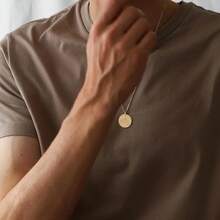 Zodiac Coin Embossed Choker Necklace Disc 12 Astrology Horoscope 14K Gold Plated Round Pendant Personalized Necklace Women Men - H 處女座(8月23日至9月22日) - 查看 5