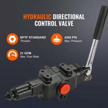 Hydraulic Wood Log Splitter Pump Kit - 22GPM 2-Stage 4000PSI Aluminum Hydraulic Gear Pump With Valve & Coupling Base - 3/4'' NPT Outlet, 3600 RPM For Small Engine Log Splitter - Silver - View 7