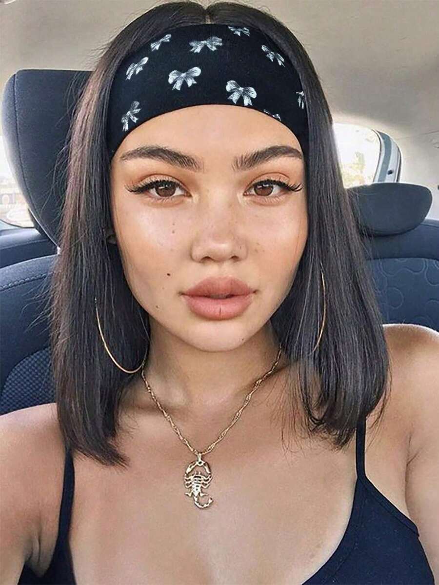 1pc/4pcs Retro Polka Dot Print Elastic Headband, Versatile For Daily Life, Yoga, Outdoor Activities, Fashion Accessory For Women Fashion Hair Bands