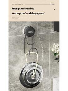 1件装吸盘水槽挂钩浴室面盆收纳架马桶置物架免钻孔家用挂盆 - 彩色 - 查看 6