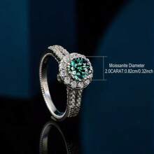 LOVESSOM 925纯银镀14k金莫桑石重圆戒指时尚情侣经典男女设计感高级创意个性轻奢小众华丽休闲简约经典复古风成熟日常佩戴约会派对婚礼旅行男士送女友情人节周年求婚订婚婚礼情人节母亲节新年礼物首饰