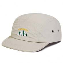 Șapcă de baseball pentru bărbați, cu uscare rapidă, brodare cu litere și frunze FOREST, 1 buc., stil streetwear, protecție solară, casual, cu 5 panouri, potrivită pentru primăvară, toamnă, activități în aer liber, călătorii, plajă