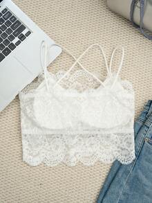 女士可爱性感蕾丝吊带背心，带可拆卸胸垫，纯色打底衫，适合夏季、开学季、冬季、圣诞节、春季节日叠穿