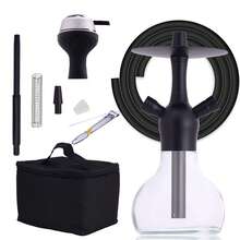 Shisha 水烟套装便携式水烟，包含所有配件，便携式布袋，14 英寸单管水烟，耐用硅胶水烟碗，水烟配件，旅行水烟，迷你水烟，高品质节日礼物 - 均碼 - 查看 9