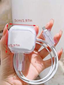 3 件套数据线充电器保护套，UC 花卉图案，适用于 20W 英国 Apple 快速充电器，防止损坏数据线保护器充电器配件手机配件 - 彩色 - 查看 12