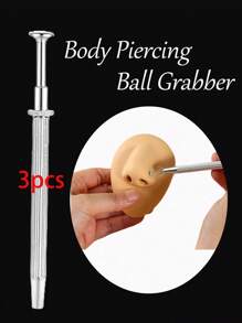 14G 16G 18G 20G 不锈钢平底耳环穿刺工具，无螺纹穿刺针，适用于耳、鼻、唇等部位穿刺