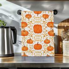 2/4/6/48 pièces Serviettes de cuisine/Essuie-mains souples à motif citrouille, multi-usages, séchage rapide, chiffons à vaisselle, convient pour la cuisine, les célébrations, les mariages, la décoration et plus encore