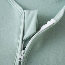 كيس نوم قطن نقي مساحة واسعة بدرجة حرارية 0.5 وحدة حرارية بريطانية - أخضر - مشاهدة 3