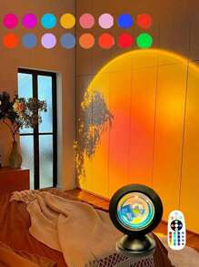 1 buc. Lumină de ambianță LED apus de soare - Creează o atmosferă caldă, perfectă pentru decorațiuni sufragerie, iluminat ambiental dormitor, decorațiuni de sărbători, cadouri, sărbători de festivaluri, întâlniri pentru cupluri, imagine de fundal ancore