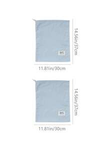 Nylon Waterproof Drawstring Bags, Suitable For Travel, Vacation, Home Use To Organize Clothes, Shoes, Dirty Laundry; Available In Blue, Yellow, White, 2 Sizes Each Color, Waterproof, Dust-Proof, Convenient Drawstring Design - Multicolor - View 22