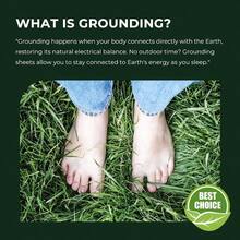 Grounding Sheets Queen Deep Pockets 6 Inches, 90 Cotton  0 Silver Fiber Infused, Earthing Sheets Grounding Ell Bed Fitted Sheets - 60"X80" - 灰色+國王 - 查看 3