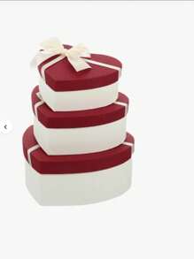 1pc Pink Gift Boxes With Lids For Present Heart Shaped Flower Boxes For Bridesmaid, Proposal, Wedding, Birthday