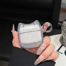 1个猫耳闪光TPU防震耳机保护套，带金属夹，适用于所有型号（1代、2代、3代、4代、Pro、Pro 2、Pro 3），防刮防摔，经久耐用，安装后提供紧密保护。 - 彩色 - 查看 7