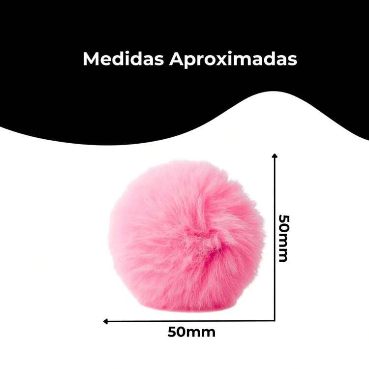 50 Pompom Pom Pom Polyester Fur Ball Crafts 50mm - 164 - View 4