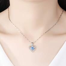 Kids Fine Necklaces - White Diamond Single Pendant [without Chain] White Gold - View 4