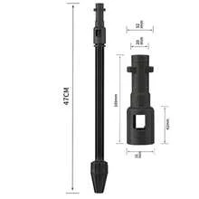 1 boquilla de turbina giratoria para Karcher K1-k7 Lavor Vax, ampliamente utilizada para el mantenimiento y la limpieza de automóviles, motocicletas, vehículos recreativos, patios, paredes y pisos. - Negro - Ver 3