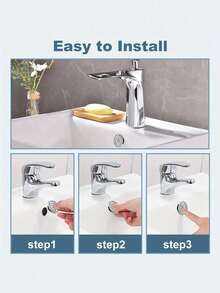 8pcs/6pcs/4pcs/2pcs Platic Sink Overflow Ring With Double Rings, Silver Plated For Kitchen Or Bathroom Home Bathroom Decor Fall Decor Back To School - Multicolor - View 11
