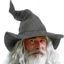 1 Peça Chapéu de Bruxo, Chapéu de Estilo Feiticeiro Preto, Chapéu de Bruxa para Festa a Fantasia de Adultos, Acessório para Interpretação de Personagem