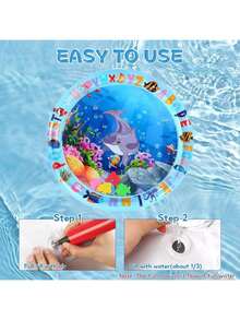 Nuevo Tapete de Agua para Gatos Reforzado 2025, Cama de Agua para Gatos, Diseño Anti-Arañazos, Tapete de Agua para Mascotas con Patrón de Peces, Refrescante y Cómodo, Duradero y a Prueba de Fugas, Adecuado para Gatitos y Cachorros