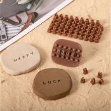 3 件/套迷你字母和数字塑料印章套装，适用于 DIY、聚合物粘土工艺品 - 耐用字母和数字模具，适用于陶瓷、肥皂、浮雕印刷 - 工艺品用品、创意项目、珠宝制作工具、DIY 礼物、圣诞工艺品、生日礼物、手工艺术品、剪贴簿、家居装饰、文具、个性化礼物