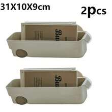 Caja de almacenamiento para gabinete de cocina, cajón, utensilios de cocina, condimentos, snacks, tipo extraíble con ruedas, almacenamiento para fregadero y caja organizadora - B31X10X9cm2 piezas - Ver 11