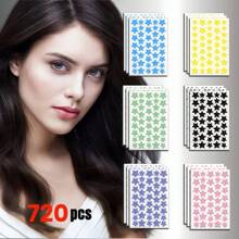 504 张彩色星星脸部贴纸，适合日常装饰、活动和派对 - 彩色 - 查看 11