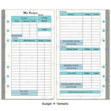 6-Loch Lose-Blatt-Notizbuch Ersatz-Zubehör-Set, Wochenplan, Monatsplan, Haushaltsbuch Ersatz-Innenseiten, Handkonten Innenseiten, A6 Notizbuch Ersatz-Innenteil