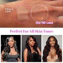 200% 密度自然黑色鲍勃假发真人混合头发 13X4 高清蕾丝前假发预拔巴西处女发带婴儿头发波浪蕾丝前假发多种尺寸非常适合女性自然发际线自然外观（8-14 鲍勃假发）