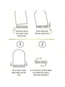 1 Set Of Acrylic Table Seating Cards/Wedding Table Numbers With Stands, Featuring Elegant Gold-Colored Numbers Measuring 10*15 Cm. Crafted From Durable, Thickened Acrylic Material, Ideal For Wedding Banquets, Birthdays, Anniversary Celebrations, And Centerpiece Decorations - Multicolor - View 5