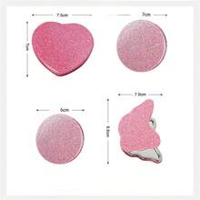 1pc Heart-Shaped Double-Sided Folding Mirrors, Portable Mirrors For Student Dormitories, And Foldable Makeup Mirrors.