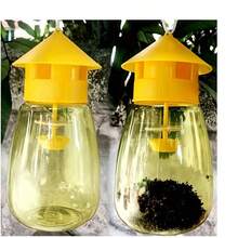 Innovative Fly Trap Bottle - No Electricity/Battery Required, Yellow And Clear Design With Hanging Hook, And Harmless Fly Catcher For Summer, Plastic For Indoor/Outdoor Use - Multicolor - View 3