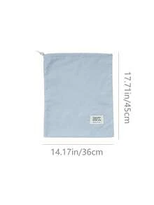 Nylon Waterproof Drawstring Bags, Suitable For Travel, Vacation, Home Use To Organize Clothes, Shoes, Dirty Laundry; Available In Blue, Yellow, White, 2 Sizes Each Color, Waterproof, Dust-Proof, Convenient Drawstring Design - Multicolor - View 11