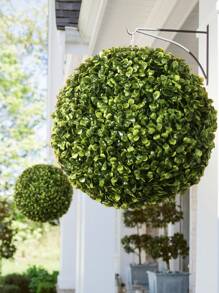 1 个人造米兰草球，绿色装饰，两种尺寸可选，人造植物，易于移除，易于护理，花园装饰，学校宿舍办公室装饰，户外派对活动节日生日派对装饰，婚礼季节