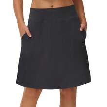 Woman Skorts Skirts With Multi Pockets High Waisted Golf Tennis Skirts Knee Length Long Skort For Women Drawstring Dressy Casual Summer Skirts - 深灰色 - 查看 1