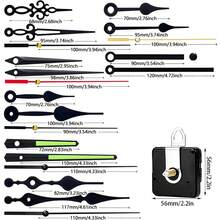 3 Stück Quarz Uhrwerk mit Lautlosem Mechanismus, Wellenlänge 16mm 23mm 31mm, beinhaltet 7 Sets Uhrzeiger, DIY Wanduhr Reparatur Set, geeignet für Wanddekoration & Geschenke, Heimdekoration, Raumdekoration