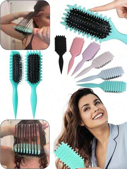 Perie nouă Candy Brush Curl Defining Brush – Perie de păr 3 în 1 anti-încârciare pentru coafarea, descurcarea și modelarea părului creț, creț și ondulat – Perie cu alunecare fină, fără smulgere, pentru păr ud sau uscat – Perfectă pentru femei, bărbați, adolescenți – Ideală pentru salon, rutina zilnică de îngrijire a părului la domiciliu, întoarcerea la școală, articole esențiale pentru călătorii și vacanțe, accesorii de păr pentru femei, perii, perie de păr, perie descurcătoare, pieptene din lemn, perie de păr, perie mini de păr, perii descurcătoare, perie pentru păr creț, echipamente de coafură, articole esențiale de călătorie, coafură, coafură, perie de păr, perie cu spate neted, perie de coafat, perie pentru păr creț, perie pentru margine, pieptene de păr, perie de păr, set de perii de păr, pieptene pentru păr, pieptene pentru bucle, perie descurcătoare, perie de păr pentru femei, păr, călătorii, produse pentru păr, instrumente pentru păr, articole pentru păr, frizerie, accesorii fr