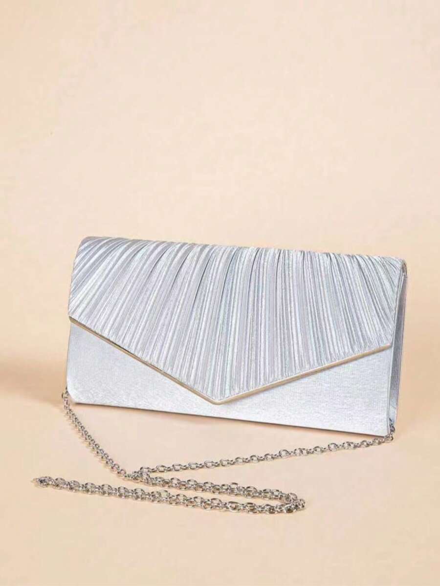 Shiny, Elegant Women's Evening Bag, Clutch, Crossbody Bag, Shoulder Bag Suitable For Weddings, Parties, Back To School, Great Gift