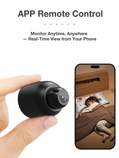 Mini WiFi Security Camera Night Vision, HD 720P Wireless Motion Detection, Remote Monitoring view 3