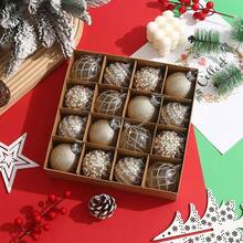 6cm/16pcs Glitter Christmas Balls Set, Suitable For Holiday Parties, Christmas Parties, Scene Decoration, Holiday Decoration, Home Decoration, Holiday Decoration, Party Gifts, Room Decoration, Window Decoration, Bedroom Decoration, Home Decor, Fun Christmas Party Decorations, Merry Christmas, Happy New Year, Christmas Gifts, Christmas Ornaments