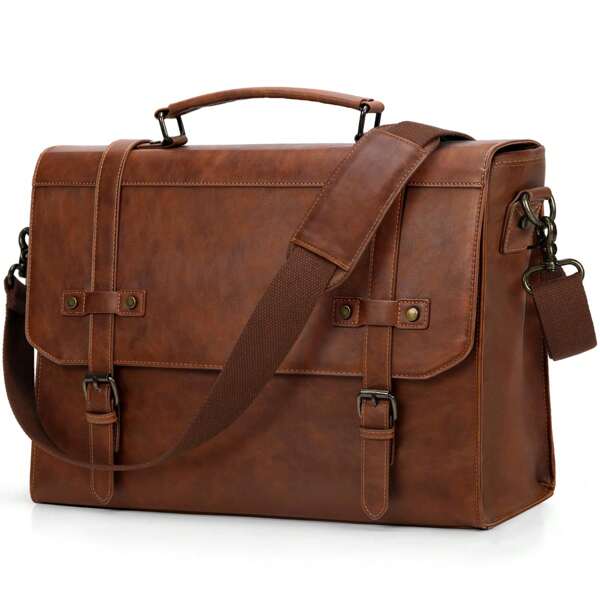 Handtaschen Aktentaschen Laptop-Tasche für Frauen Laptop Tote Tasche PU Leder Computertasche große leichte Aktentasche Professional Business Office Arbeit Tasche schwarz