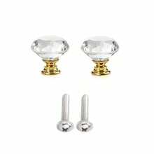 2/5/10pcs Crystal Glass Cabinet Door Knobs, Dresser Furniture Door Handles, Drawer Pulls, 30mm Diamond Shape Drawer Knobs, Suitable For Wardrobe And Cabinet, Cabinet Handles With Screws, Kitchen Drawer Pulls - Multicolor - View 27