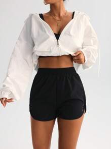 FWH Tummy-Control & Thigh-Slimming Split Design, Gym To Street Essential,Flattering Side Slits, 4-Way Stretch For Full Mobility,High-Waisted With Sexy Side Splits | #WorkoutToStreet Style,Slimming High-Waisted Design,Flattering Side Slit Details,Erfect For Yoga & City Strolls,Curve-Flattering Active Shorts,Essential Training Shorts