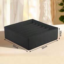 Juego de 4 cajas de almacenamiento de gran capacidad para armario, organizador de cajones para calcetines y ropa interior, organizador de armario y caja de almacenamiento plegable de tela para bragas, sujetadores, calcetines y corbatas