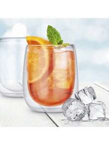 1-2-4pcs/Set Double Wall Insulated Reusable Glass Coffee Mugs, Cappuccino, Latte, Tea, Hot & Cold Drinks Cups With Handle, Suitable For Halloween, Christmas - Multicolor - View 8