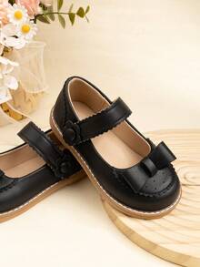 Girls' Retro Mary Jane Flat Shoes, Bowknot Princess Shoes, Fashion Back To School Shoes