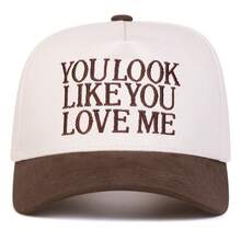 1Piece Men Letter Embroidered Patchwork Baseball Cap Outdoor Adjustable Sunscreen Leisure Hat Spring Autumn Travel Tourism Beach Vacation - Nhiều màu - Xem 3