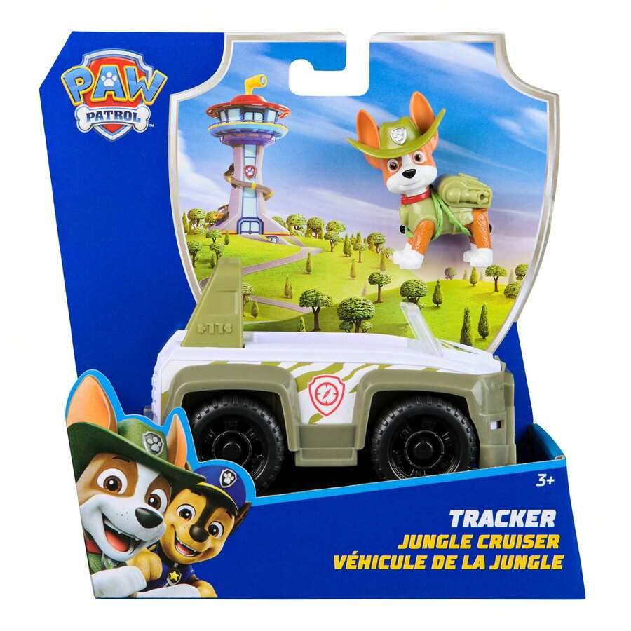 Paw Patrol Spin Master 正版授權 Big Win Tracker 叢林玩具車附人偶,適合 3 歲以上男孩女孩 - 追蹤器 - 查看 1
