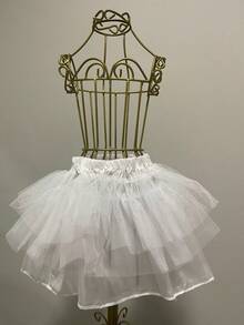 FRAME PETTICOAT FOR GIRL'S DRESS 1 TO 5 YEARS OLD - trắng - Xem 1