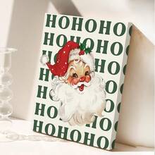 1 Impressão de Papai Noel, Decoração de Lareira de Natal, Slogan de Natal "Ho Ho Ho", Pôster de Inverno, Arte de Parede de Natal Vintage para Imprimir, Decoração Festiva de Quarto, Arte de Parede em Tela, Pôster de Quarto, Decoração de Casa, Decoração Estética de Quarto, Suprimentos para Decoração de Quarto. Moldura Opcional Disponível. - 1PC - Ver 7